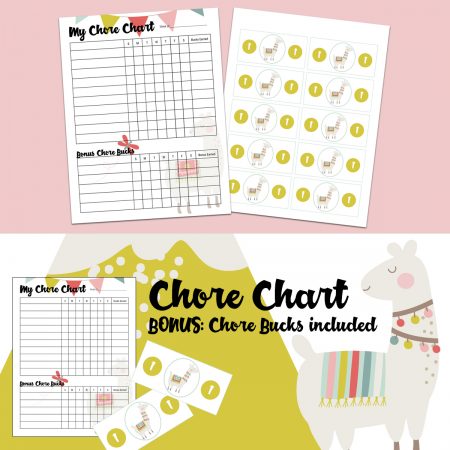mama llama chore chart