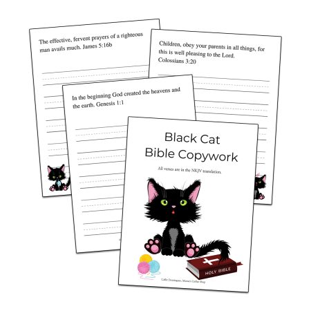 Black Cat Bible Copywork Set 1 - NKJV