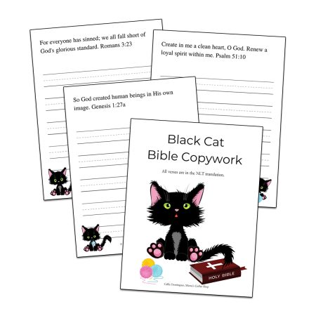 Black Cat Bible Copywork Set 1 - NLT